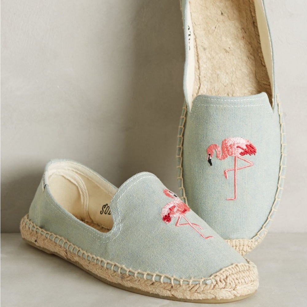Soludos The Smoking Slipper with Embroidered Flaminogs